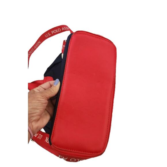 U.S. Polo Assn. Red White Blue Backpack - Logo Straps & Patch - Pre-Owned - Picture 7 of 7